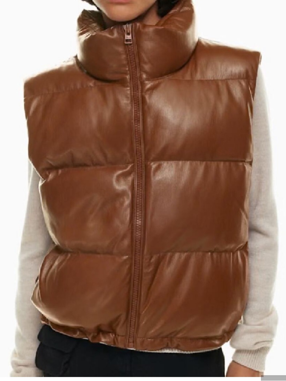 Wilfred Free Vista Puffer Vest Women’s Size Small Brown
